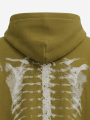 Skeleton Bone Graphic Distressed Hoodie