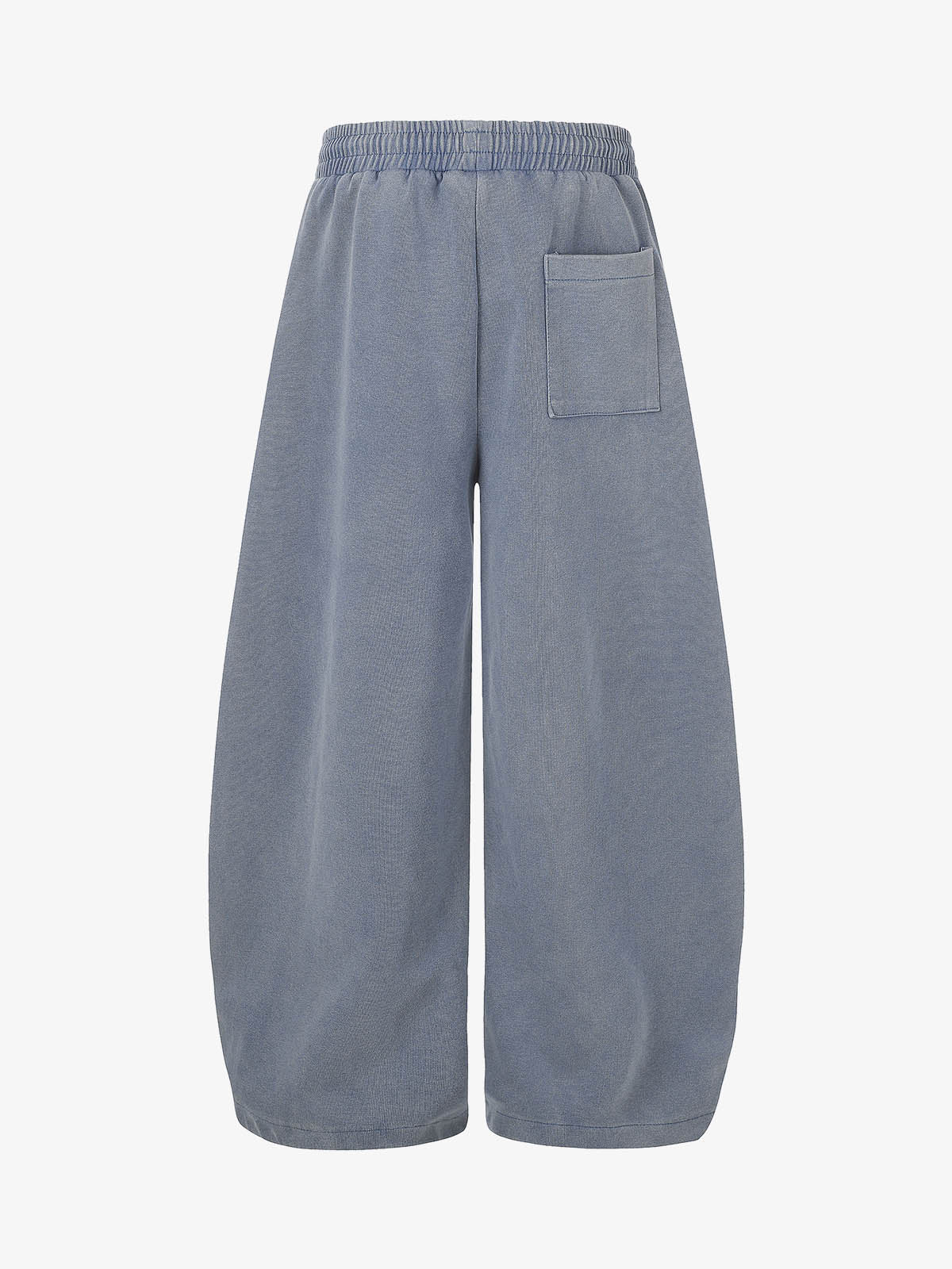 Graphic Washed Curved-Leg Sweatpants