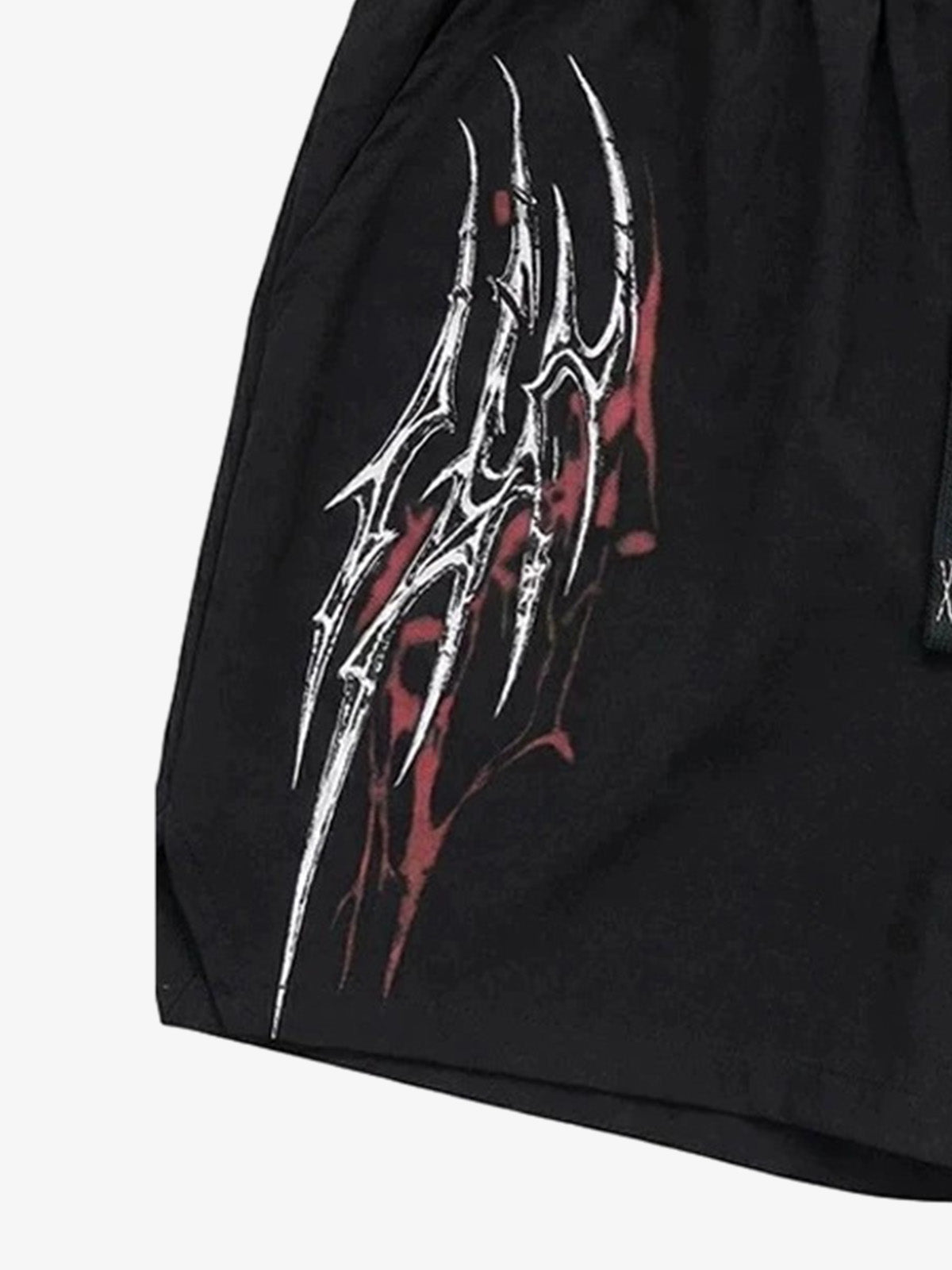 Y2K Thorn Graphic Drawstring Shorts 