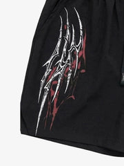 Y2K Thorn Graphic Drawstring Shorts 