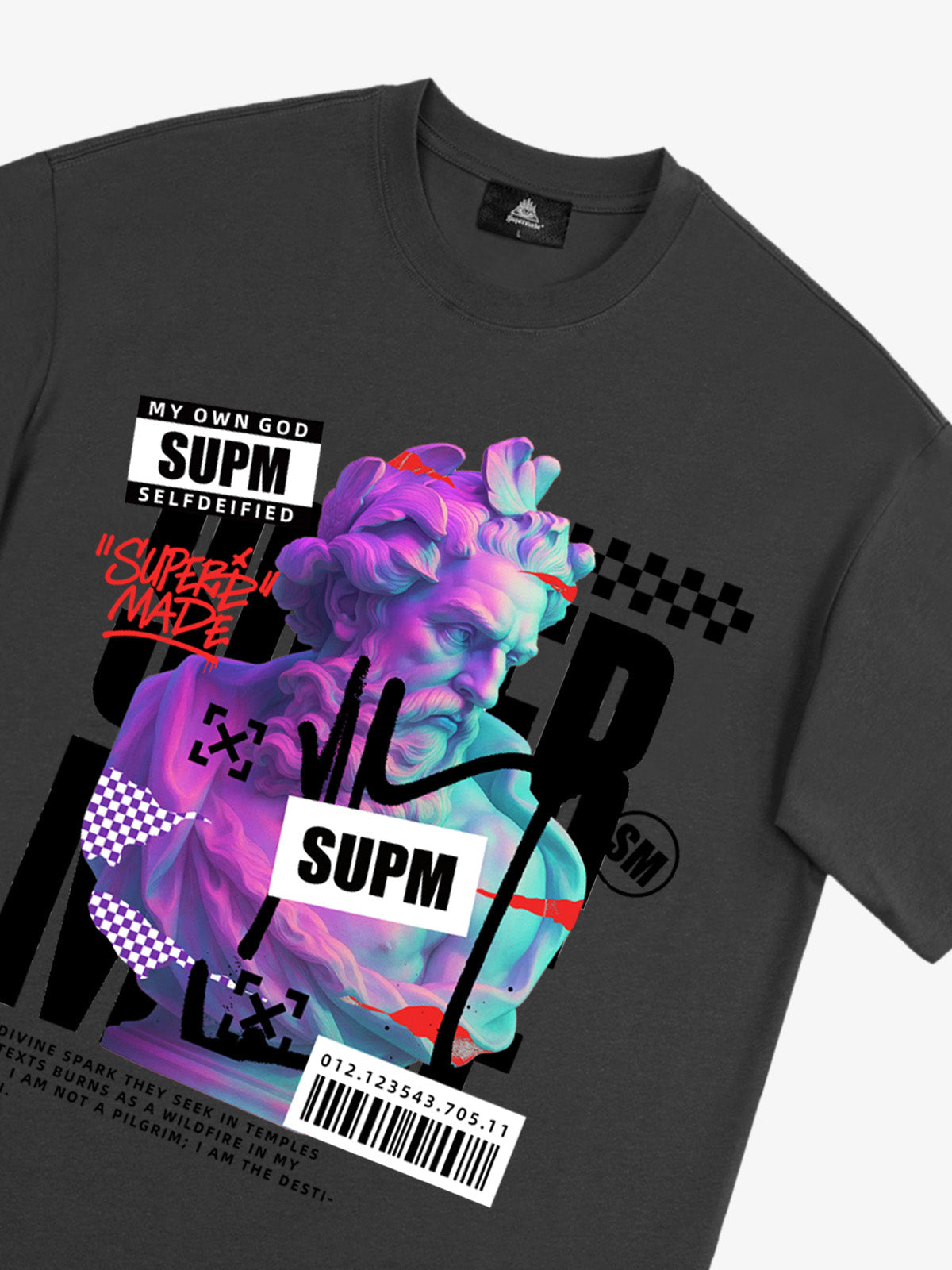 Unique Graphic T-Shirt with Bold Artistic Design for Men 