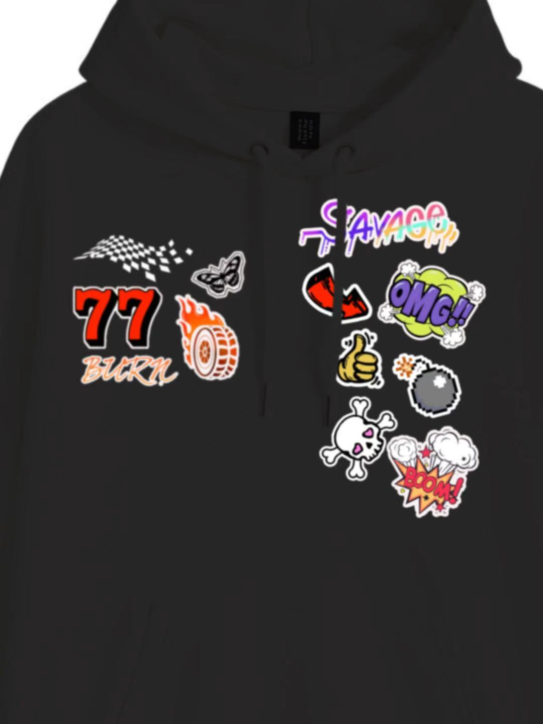 Trendy Fun Art Patterns Hoodie 