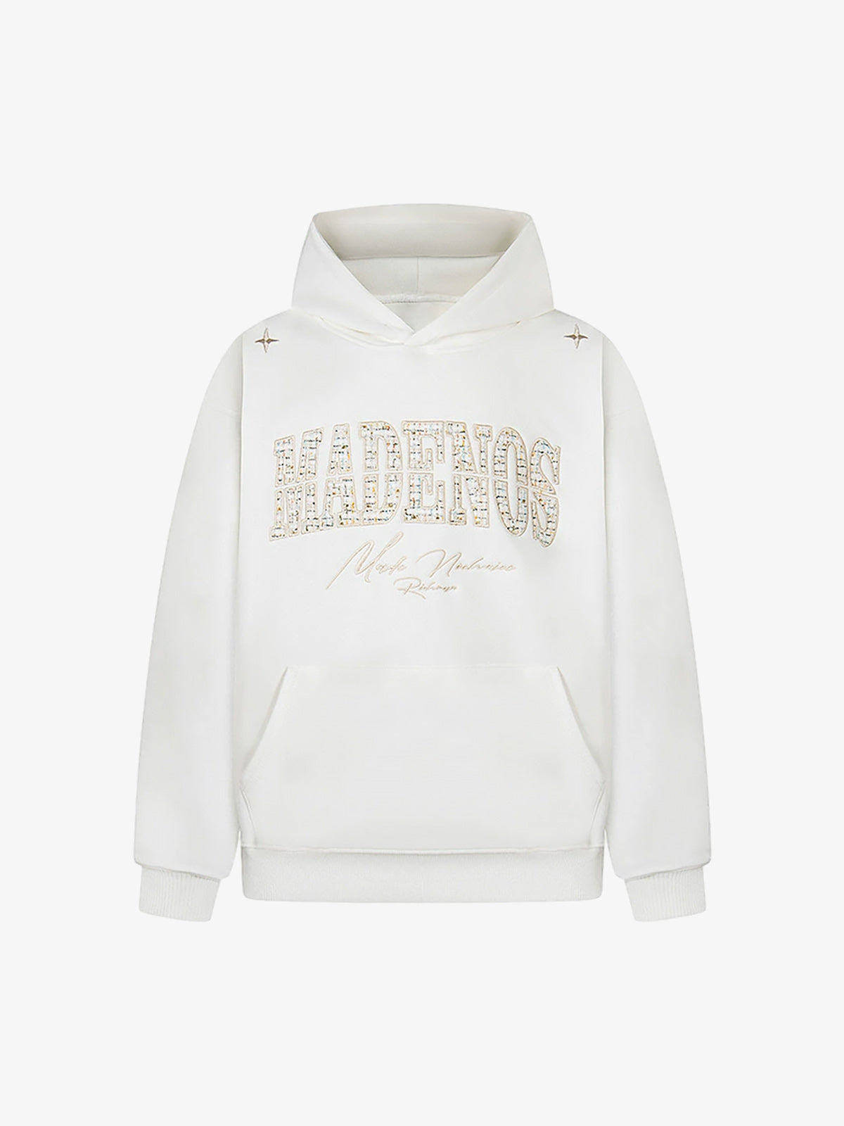 Stylish Hooded Sweatshirt with Embellished Lettering for Men and Women - Perfect for Casual Wear 