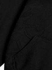 Cotton-Blend Quilted Padded Embroidered Hoodie & Wide-Leg Sweatpants Set