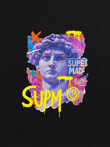 David Sculpture Vibrant Graffiti Art T-Shirt 