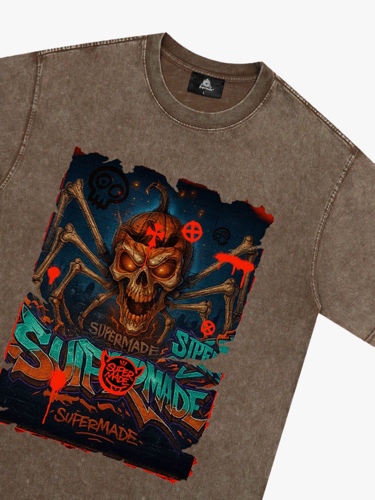 Bloody Dark Skull Spider T-shirt 