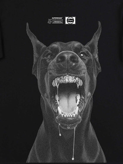 Snake and Sword Graphic T-Shirt with Bold Statement Design 