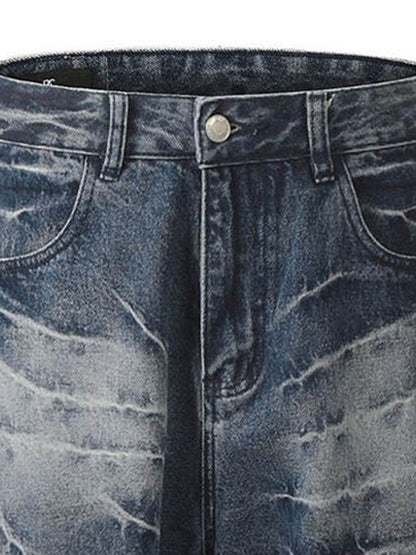 Retro Neutral Washed Straight Jeans - 2261 