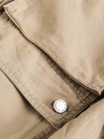 Utility Pocket Detail Snap Button Jacket