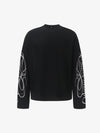 Leopardenmuster-Waffel-Langarmshirt