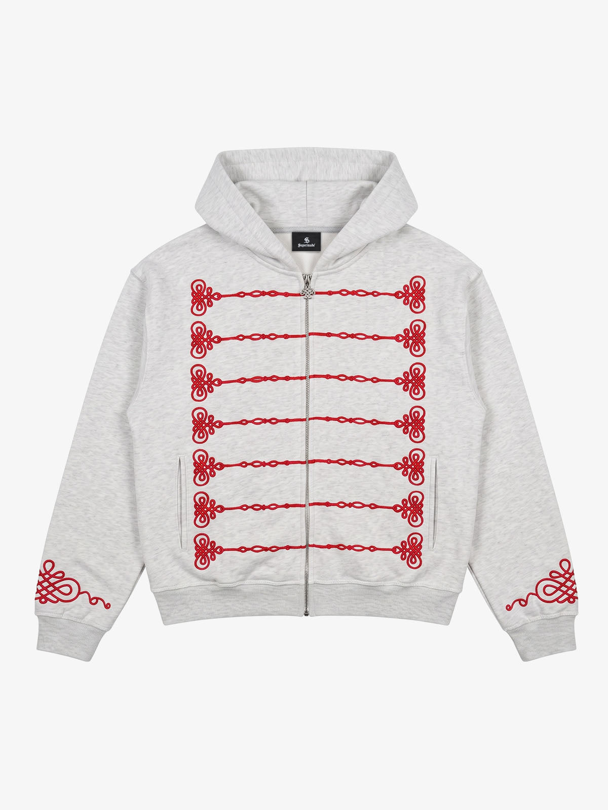 Street Style Fold-Button Hoodie