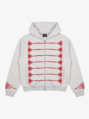Street Style Fold-Button Hoodie