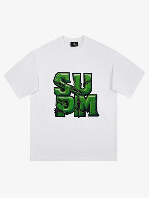 Supermade Street Green Thorn Font T-Shirt 