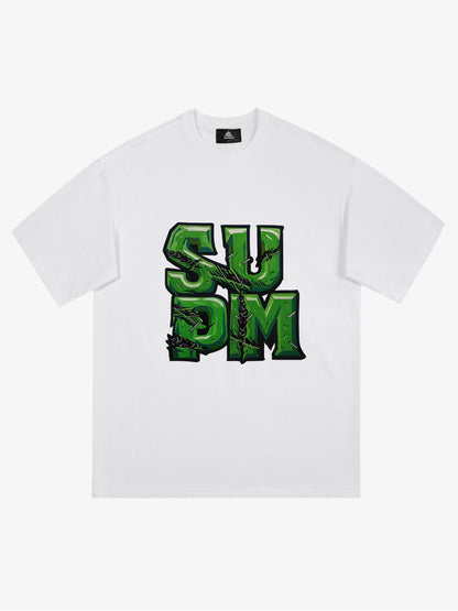 Supermade Street Green Thorn Font T-Shirt 