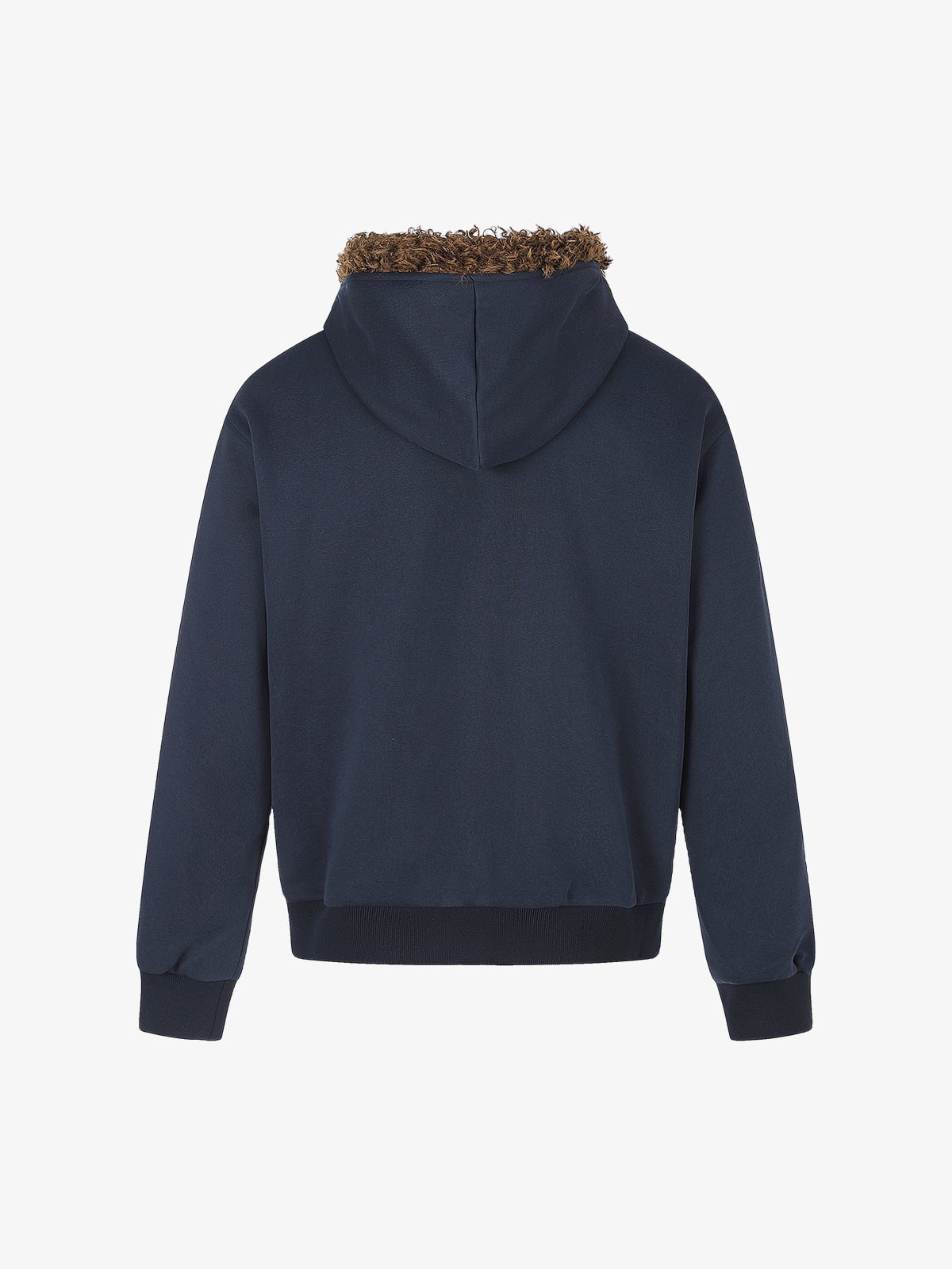 Giacca con cappuccio in pelliccia Union Jack