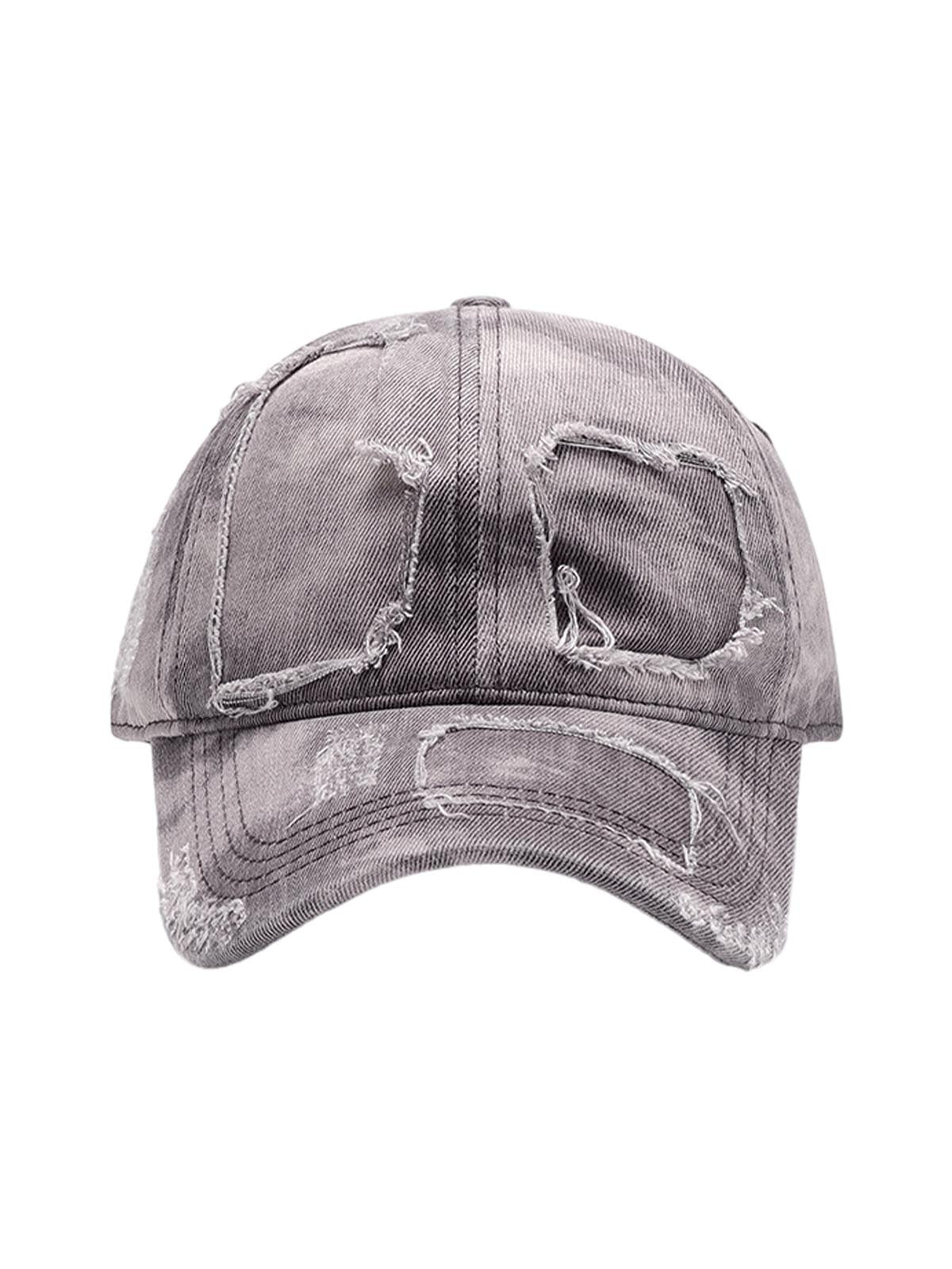 Washed Color Matching Hole  Cap 