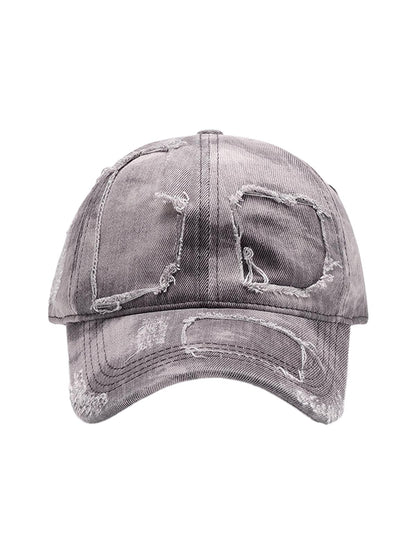 Washed Color Matching Hole  Cap 