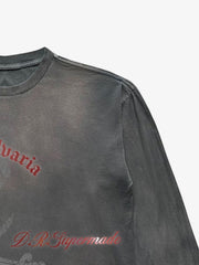 Skull Graphic Washed Long Sleeve Tee; VTG Dirty Gray / S, VTG Dirty Gray / M, VTG Dirty Gray / L, VTG Dirty Gray / XL