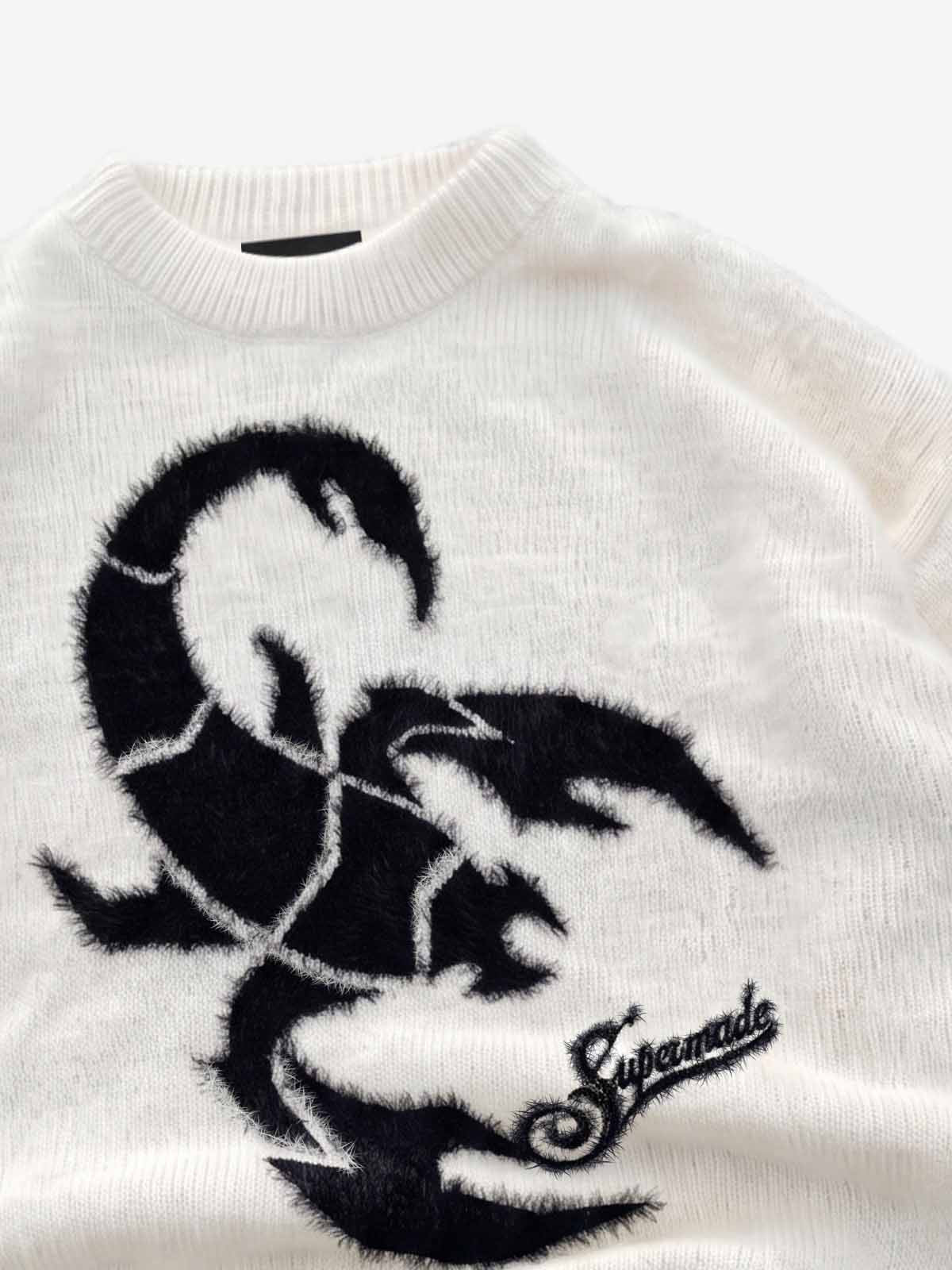 Scorpion Graphic Knit Sweater