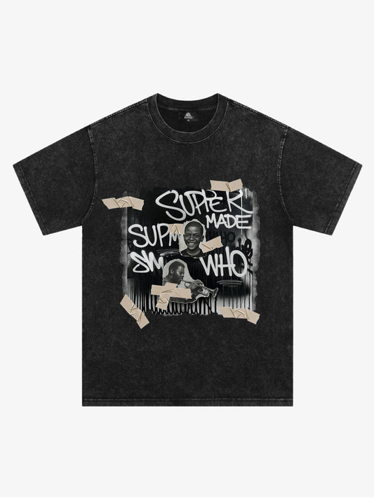Supermade Street Retro Character Collage T-shirt 