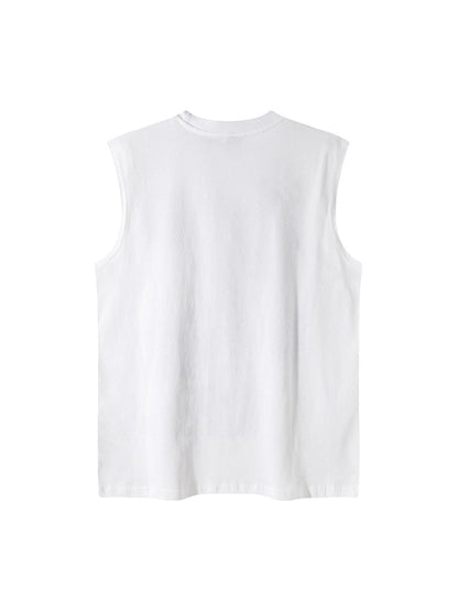 Graphic Lettering Chain Vest 