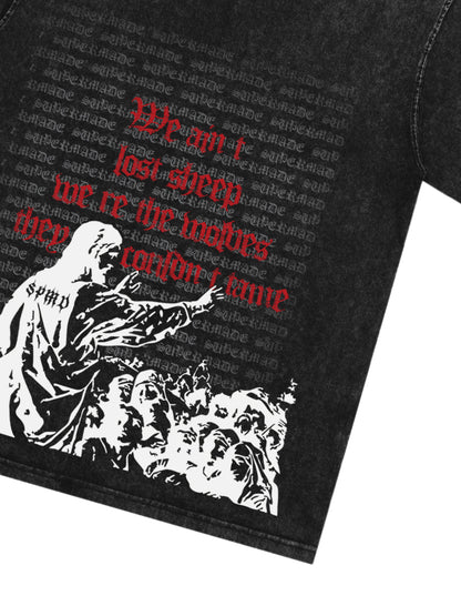 Bold Graphic Slogan T-Shirt 