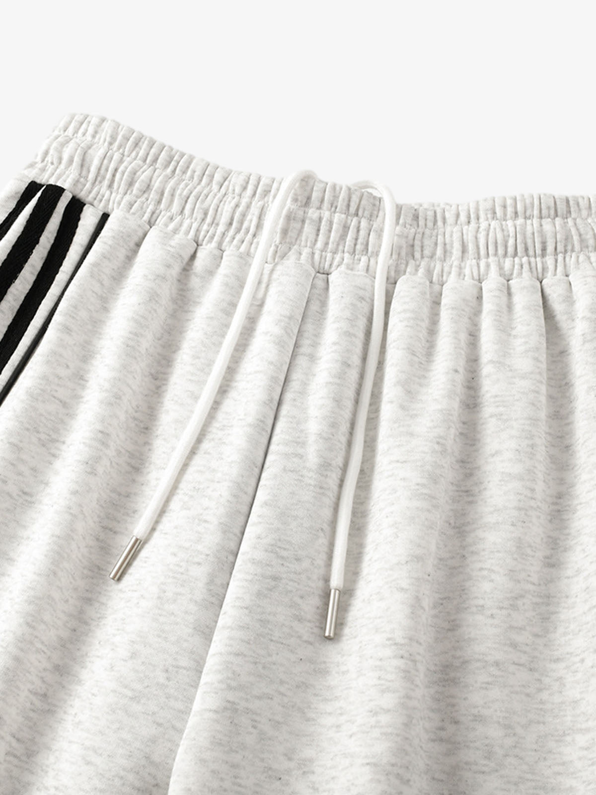 Retro Colorblock Stripe Drawstring Loose Drape Pants 