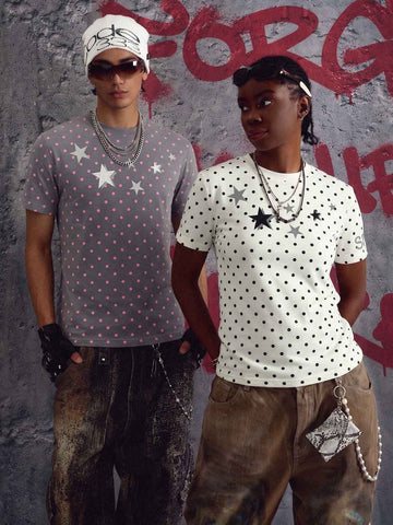 Polka Dot Skull Tee