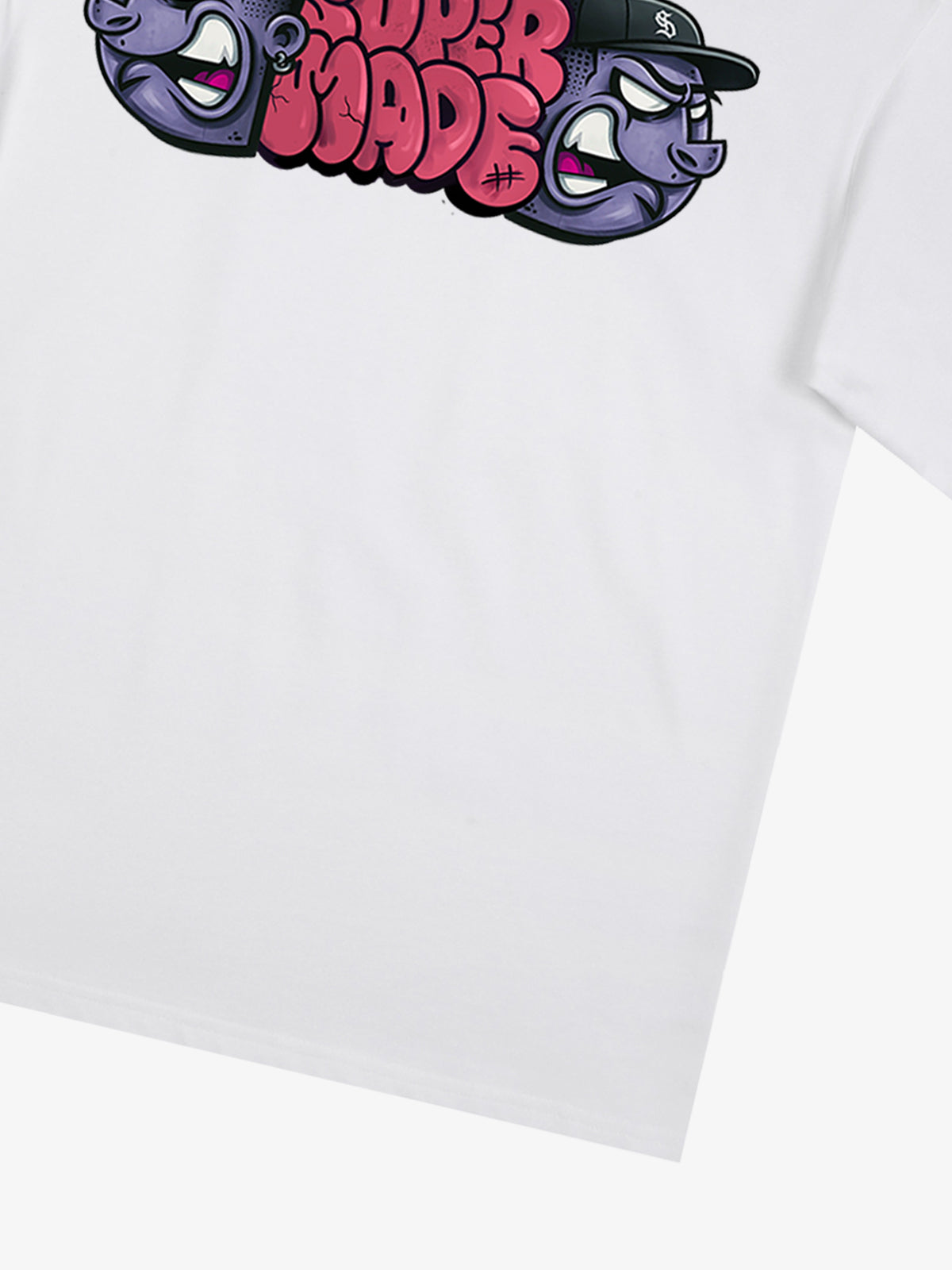Supermade Graffiti Head Stylish Graphic T-Shirt 