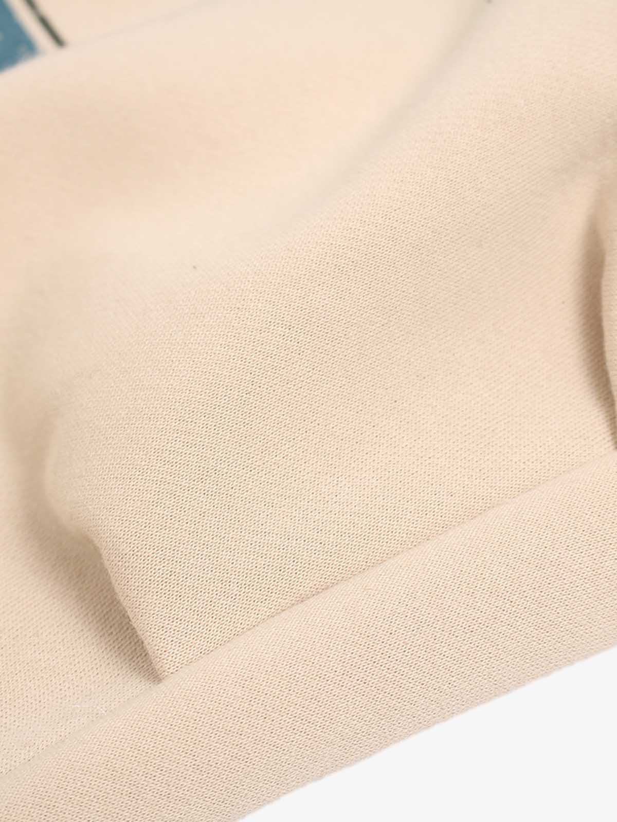 Retro Fleece-Lined Color-Block Letter Print Baggy Pants 