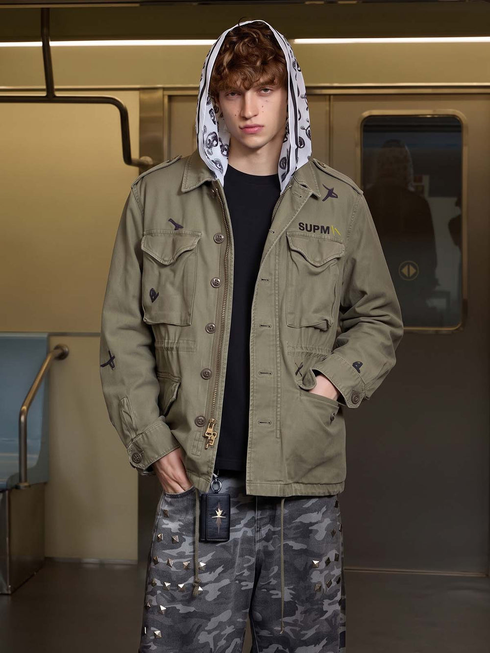 Figure Embroidered M65 Field Jacket