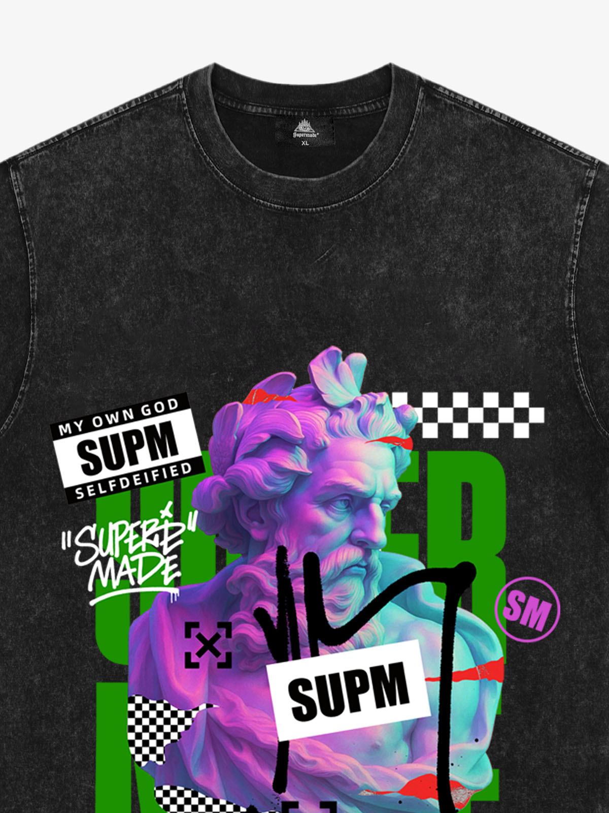 Unique Graphic T-Shirt with Bold Artistic Design for Men 