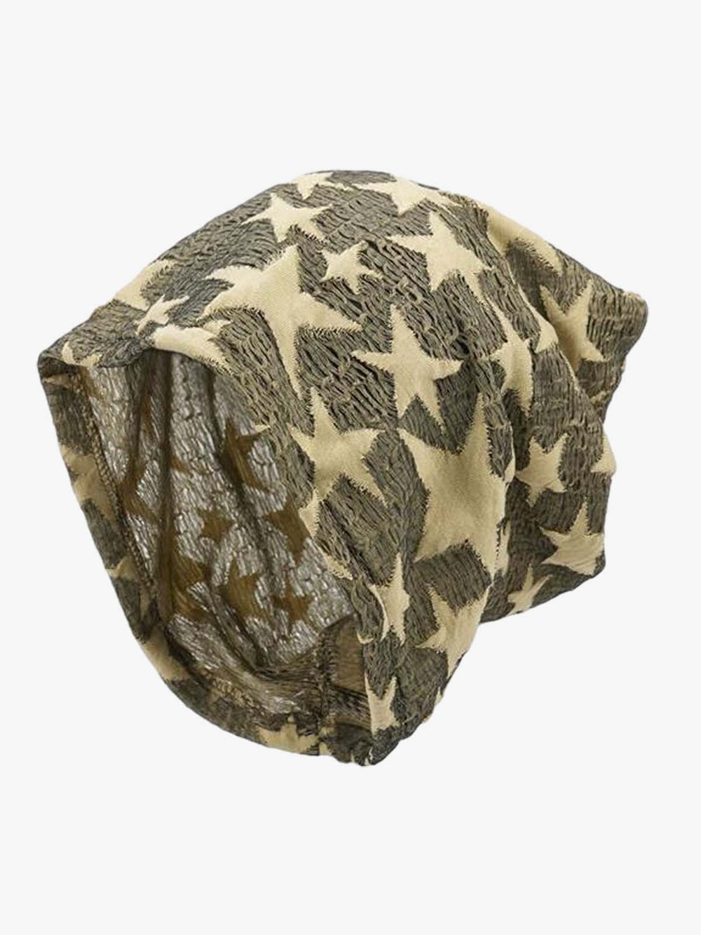 Star Graphic Slouch Knit Beanie