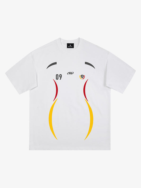 Cotton Sleeveless Crop Top with Supermade 63 Graphic Print, Distressed Edge and Drawstring Hem 