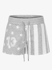 Streetwear Flag Graphic Mini Shorts