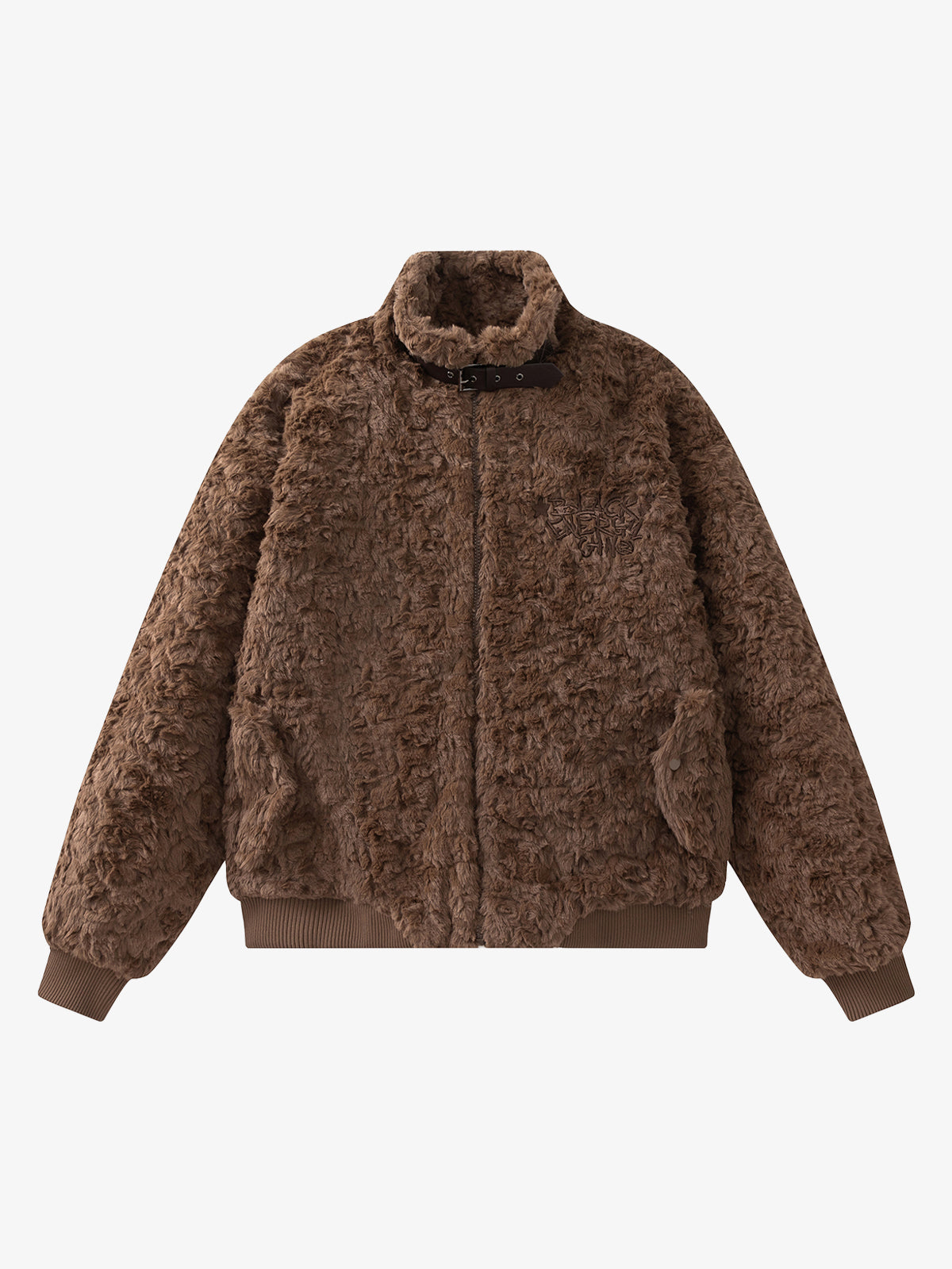 Vintage Stand Collar Sherpa Fleece Cotton Jacket 