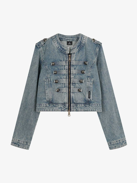 Napoleon Cropped Denim Jacket