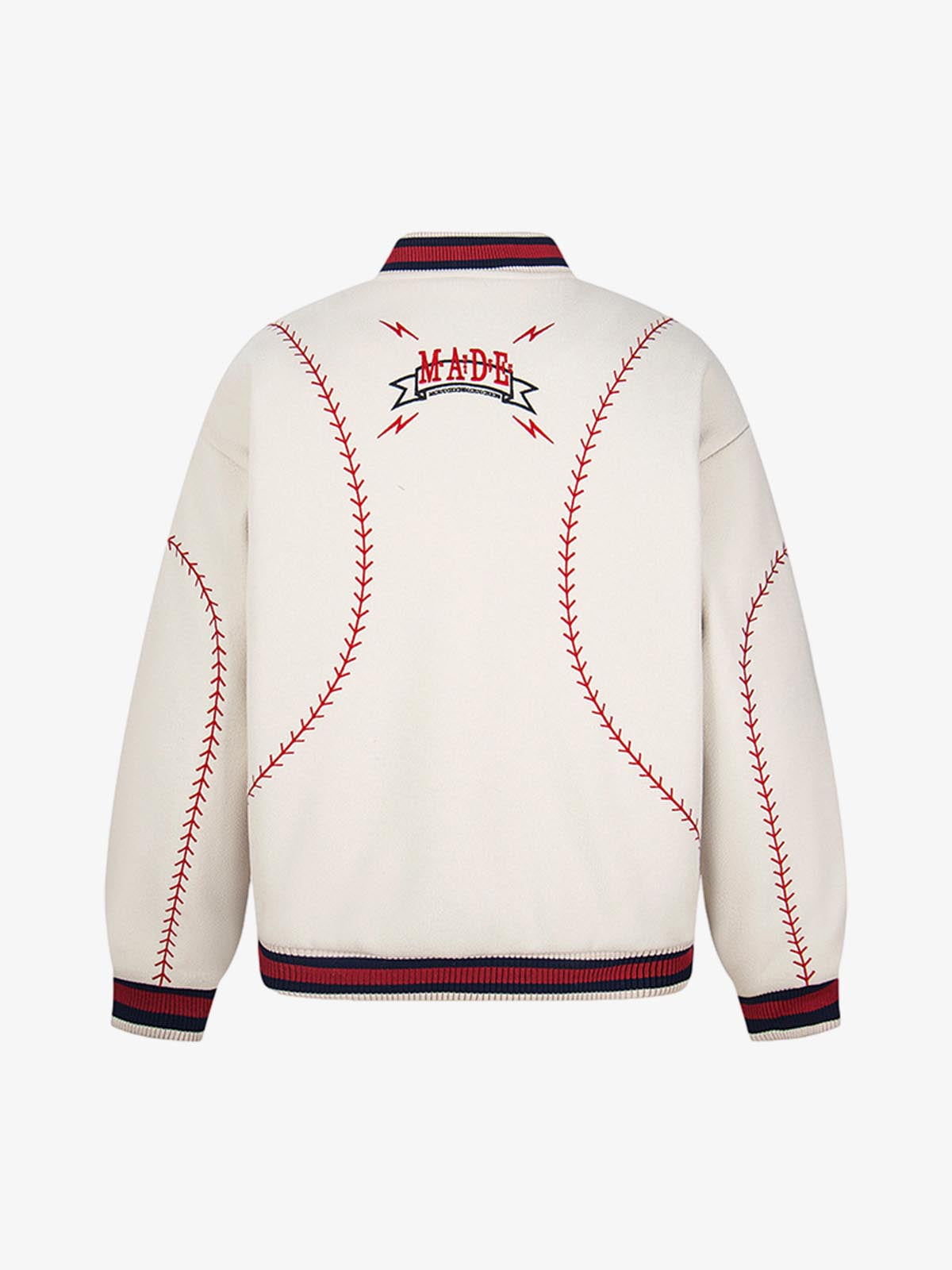 Baseball Stitch Embroidered Varsity Jacket