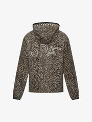 Leopard Studded Zip Hoodie