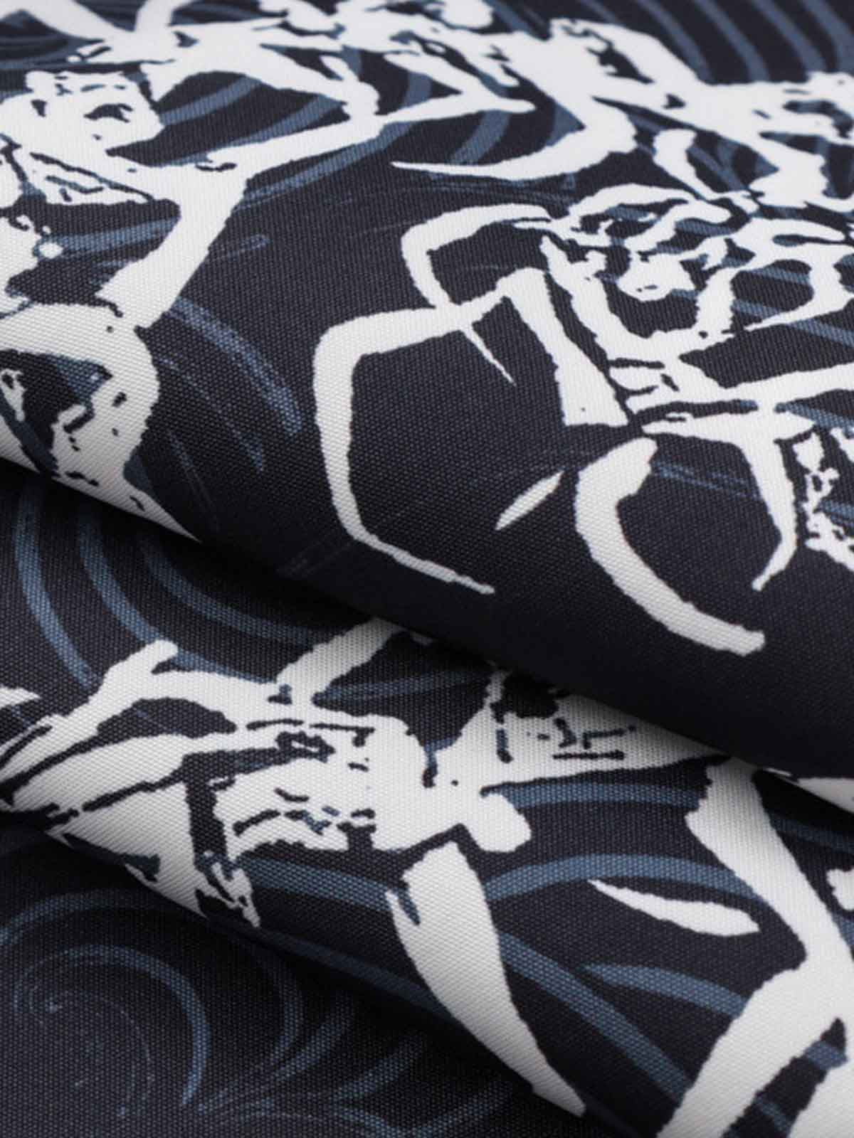 Japanese Wave Dragon Skeleton Camp Collar Boxy Shirt 