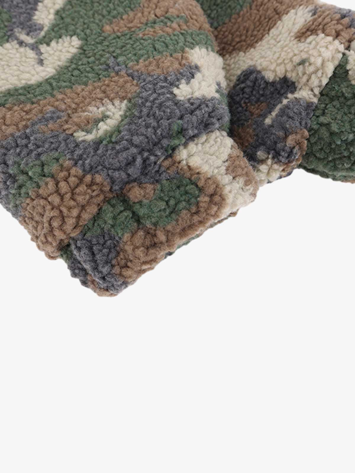 Streetwear Camouflage Fleece Pullover Hoodie 