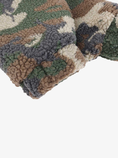 Streetwear Camouflage Fleece Pullover Hoodie 