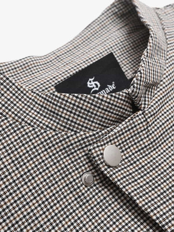 Houndstooth Cropped Jacket