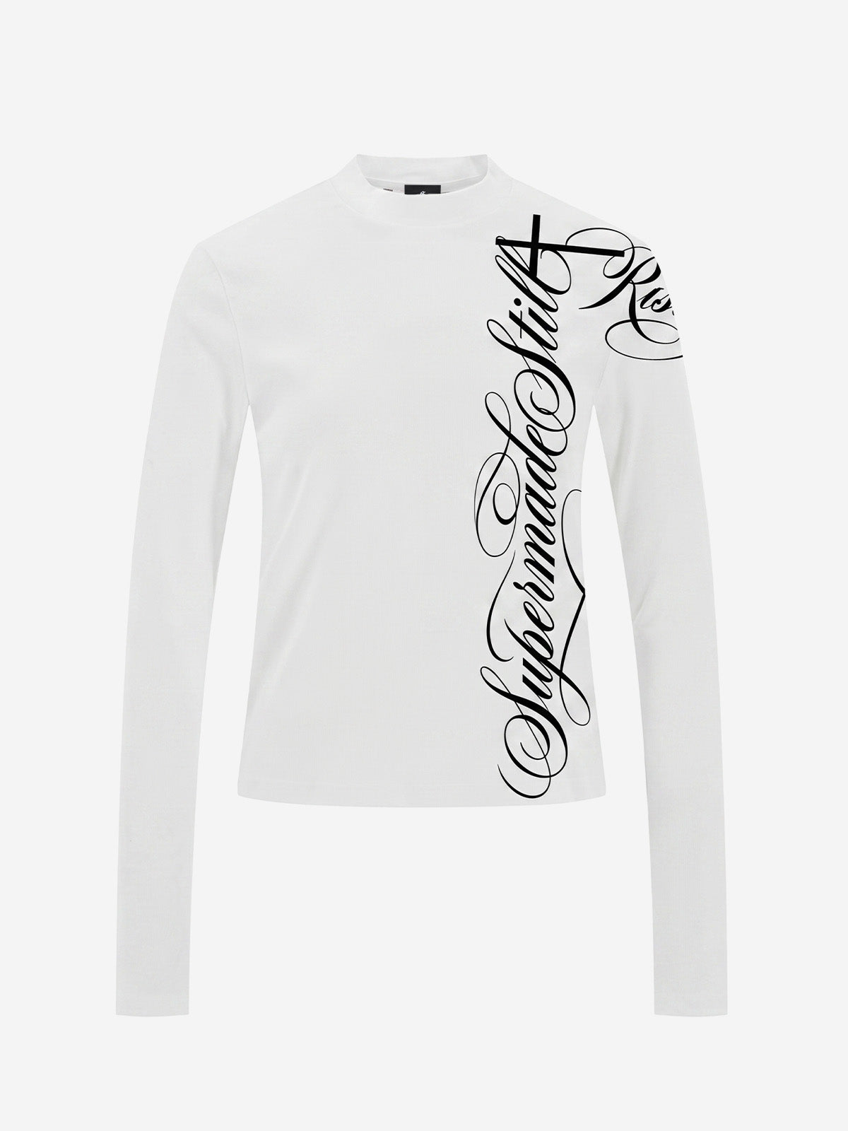 Vertical Letter Graphic Long Sleeve Tee