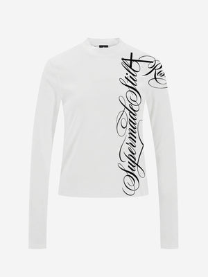 Vertical Letter Graphic Long Sleeve Tee