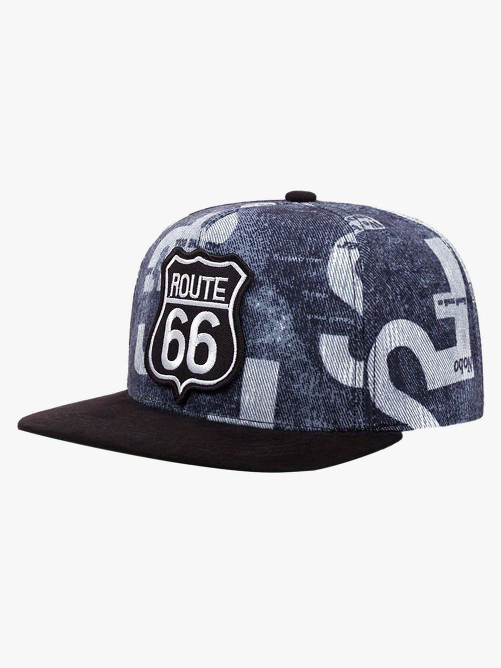 Route 66 Embroidered Snapback Hat 