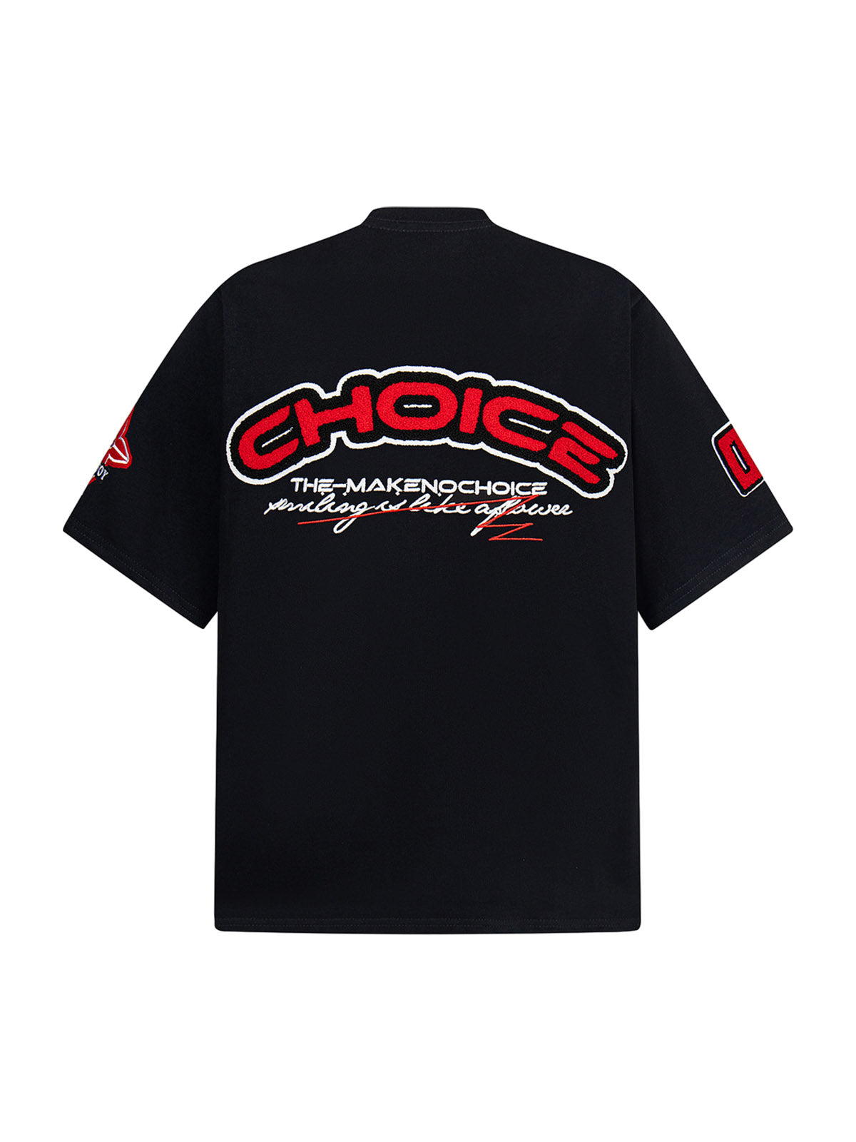 Retro Motorcycle Style Heavy Patch Embroidered T-shirt
