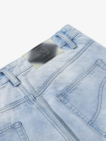 High-Waisted Wide-Leg Cargo Pants with Unique Pocket Design 