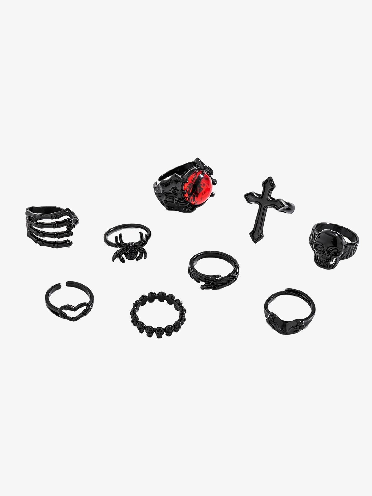 Evil Eye Punk Ring Pack