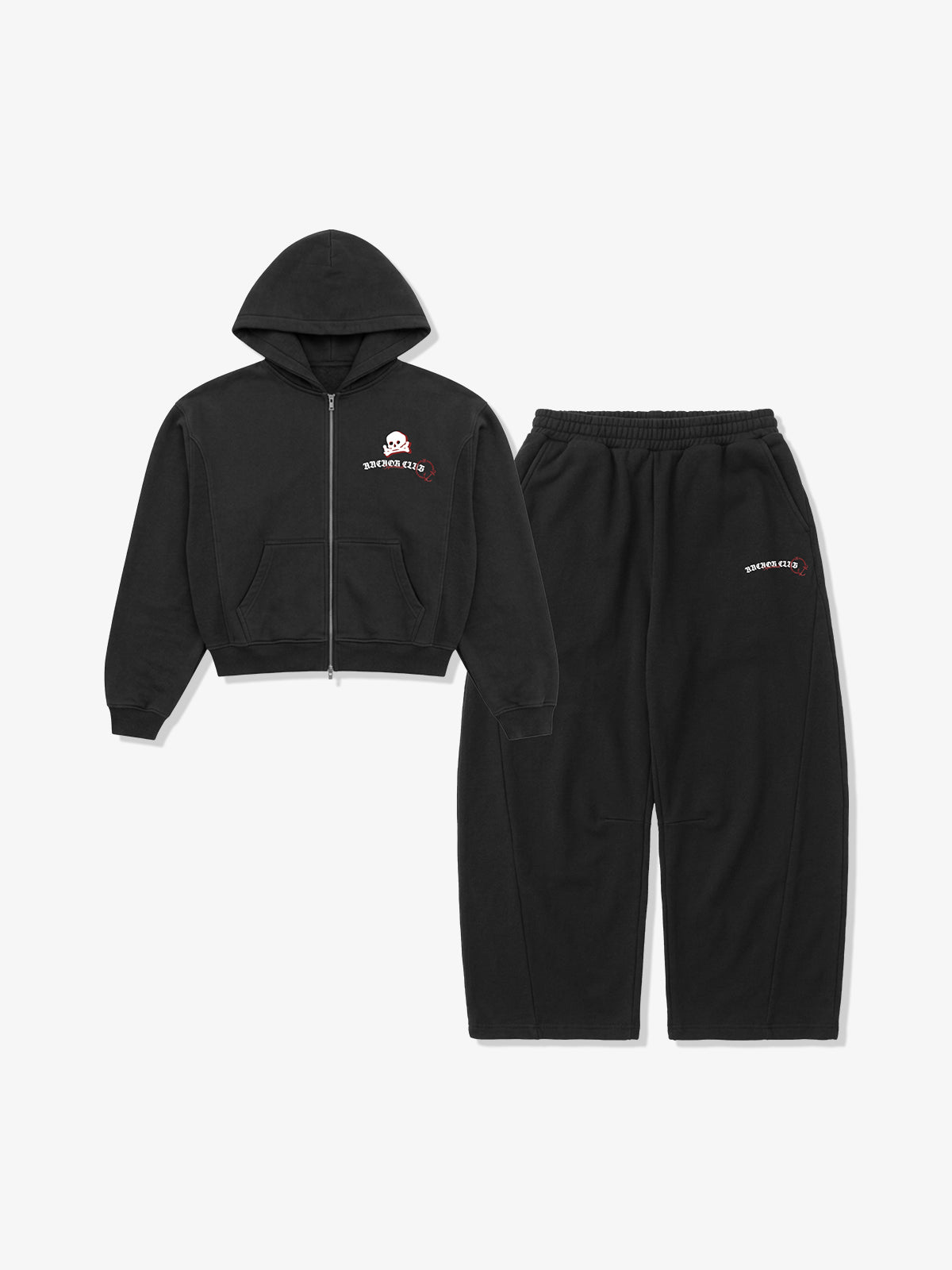 Skull Nautical Graphic Heavyweight Hoodie & Sweatpants Set